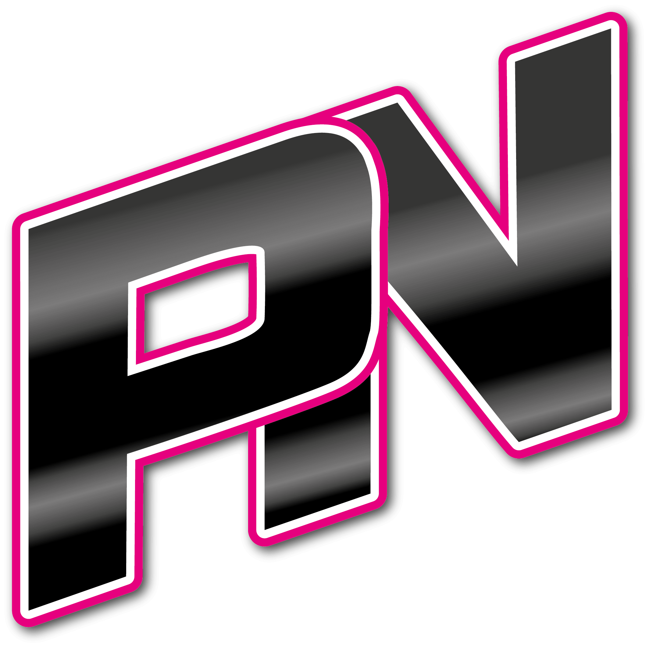 PN-Logo in Schwarz und Rosa